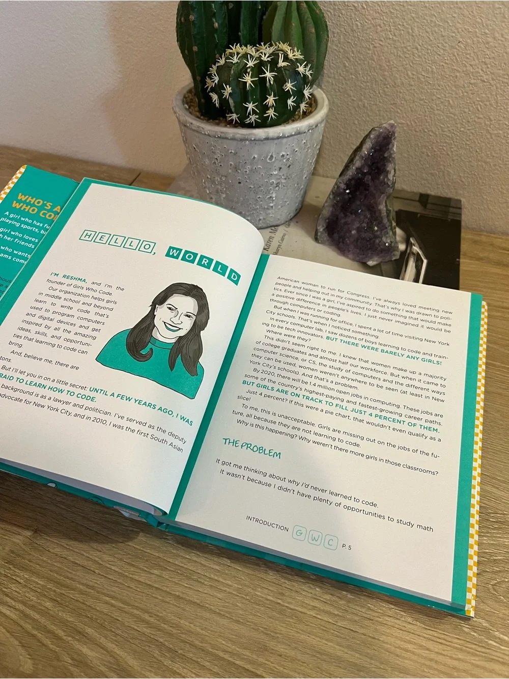 Girls Who Code Reshma Saujani Hardcover Learn to Code STEM Tech Book
